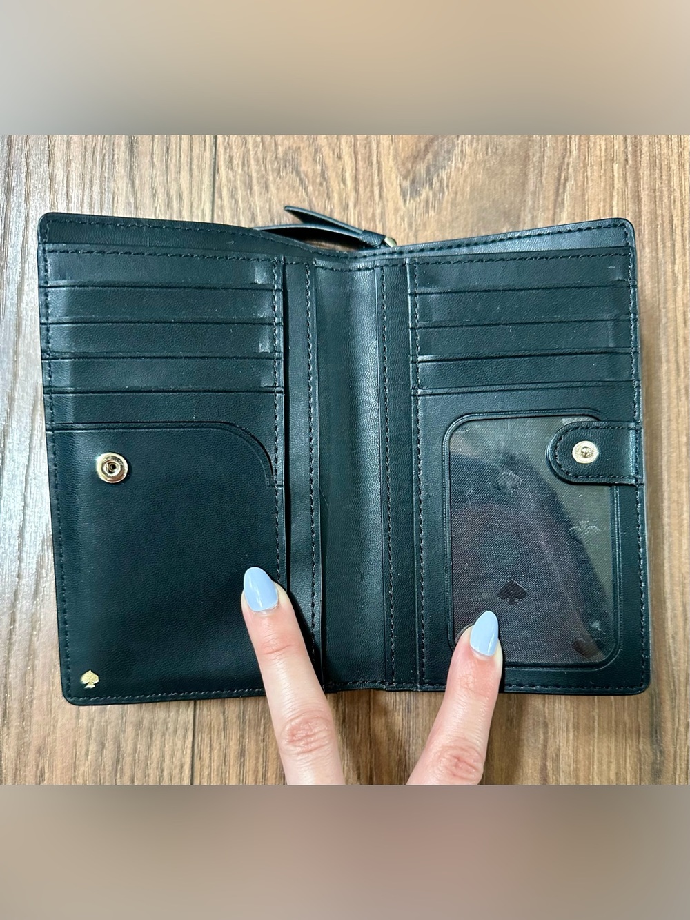 kate spade Black Saffiano Leather Zip Wallet - Picture 3 of 10
